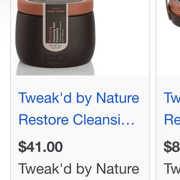 NWT Tweak’d By Nature Cleansing Hair Treatment- Full size 8 oz - Picture 2 of 6